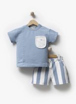 Blue stripe set