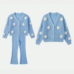 Mini me baby blue set Mother & daughter