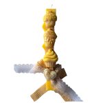 Χειροποίητη λαμπάδα με κερί σόγιας