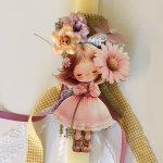 Χειροποίητη λαμπάδα Daisy girl