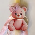 Χειροποίητη λαμπάδα Girly Bear