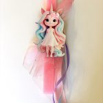 Χειροποίητη λαμπάδα Unicorn Girl
